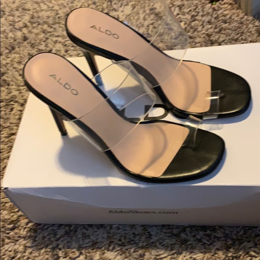 Also clear heels